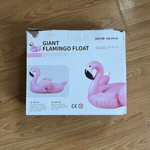 🦩 Doctor Dolphin Inflatable Flamingo Pink Floatie! For Children and Adults🦩